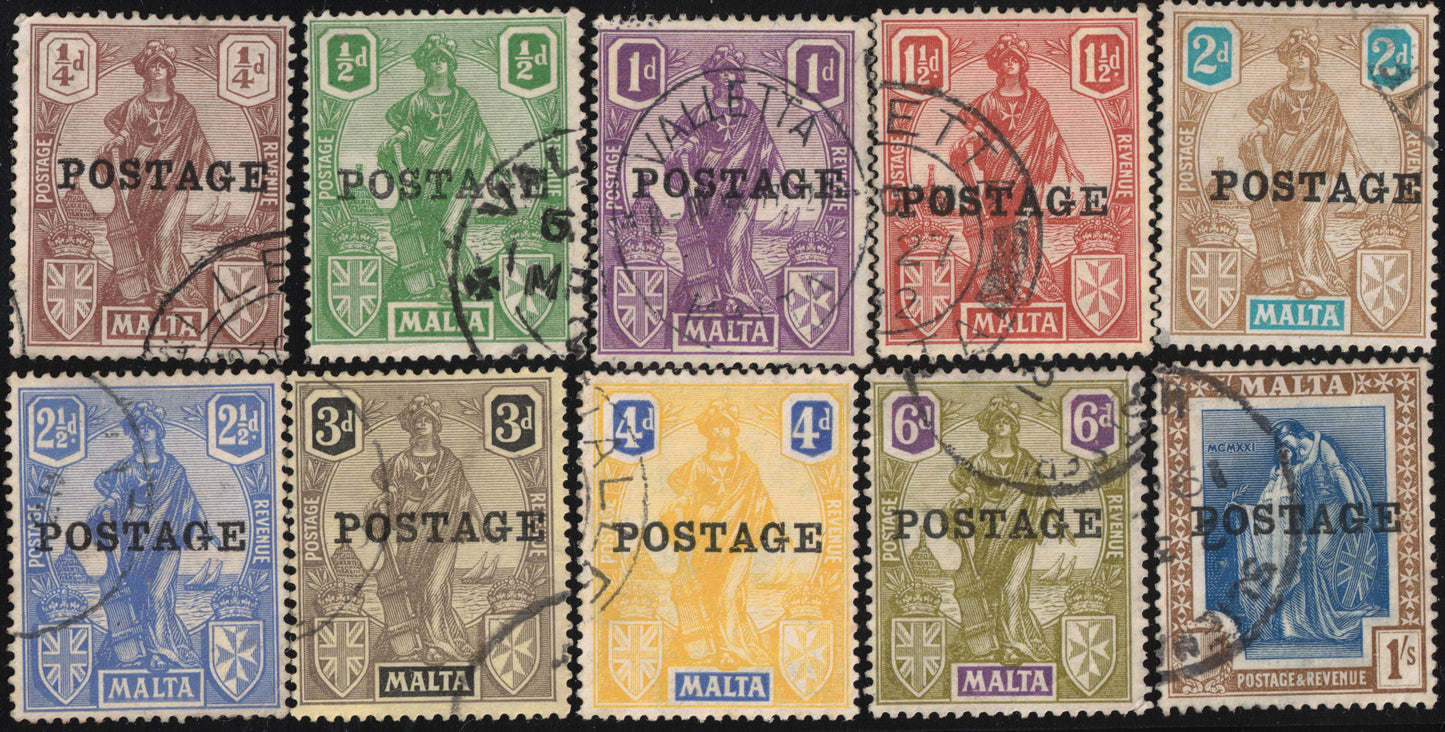 Malta 1926 Postage Overprints