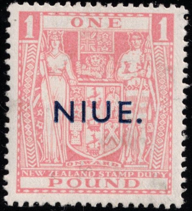 Niue 1942 £1 Arms