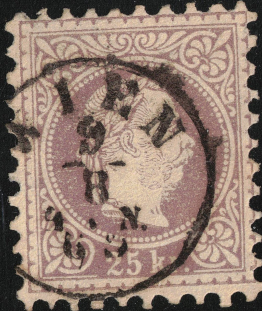 Austria 1878 25k lilac