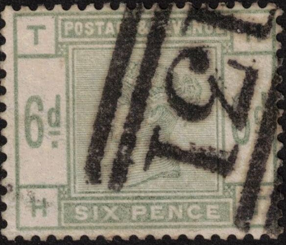 1884 6d Dull Green