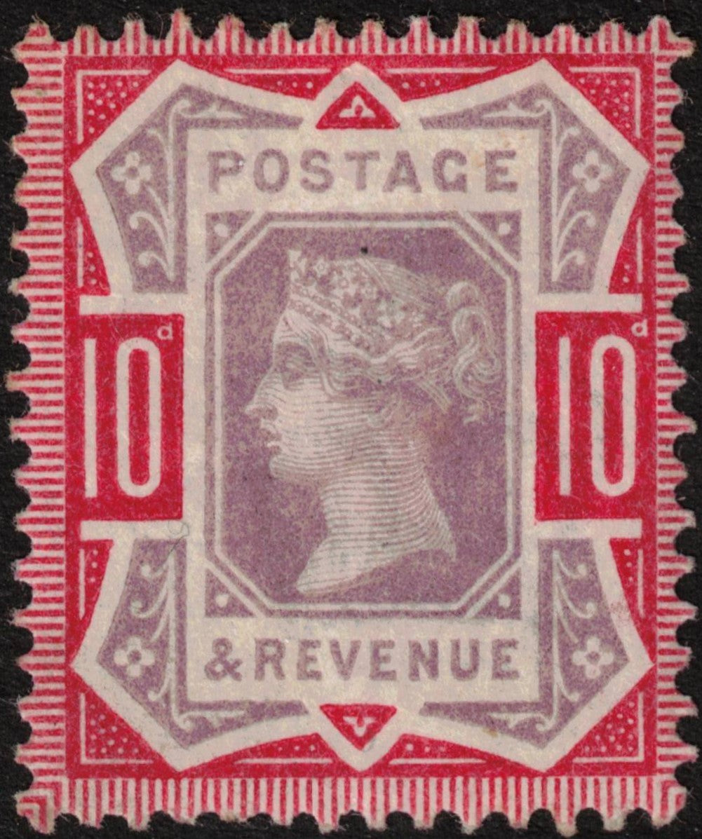 1890 10d dull purple & carmine