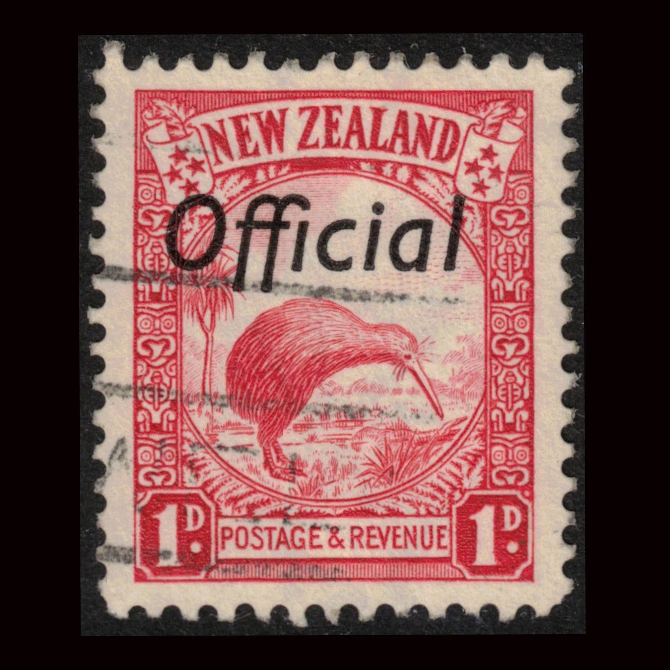 1936 1d Kiwi (Die I)