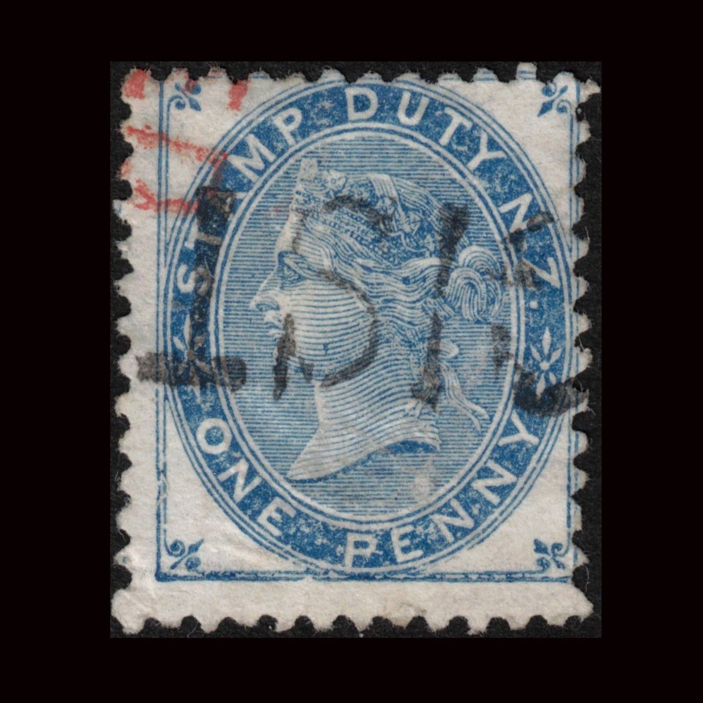 1882 1d QV Blue
