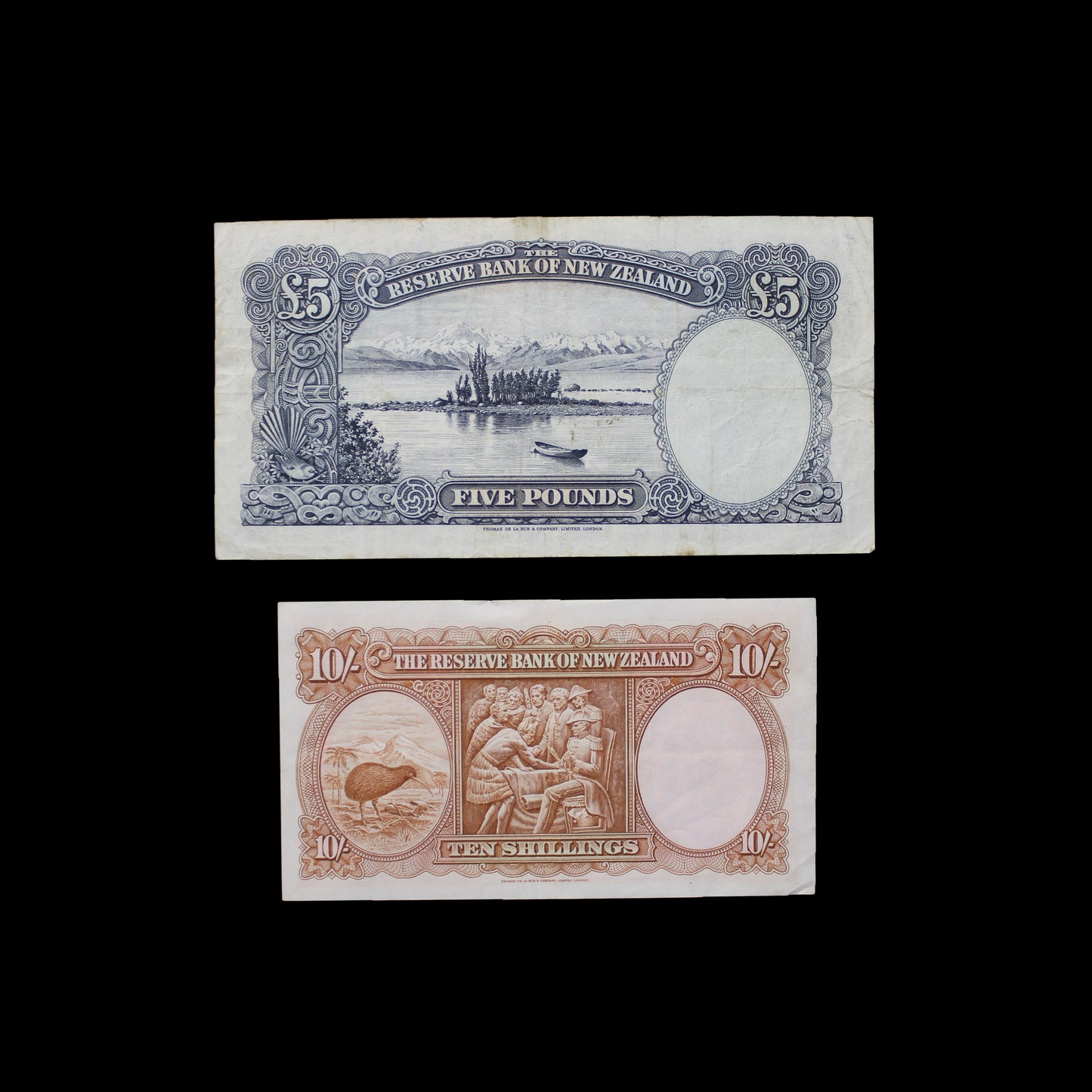 Wilson (1955-56) Five Pounds and Ten Shillings Banknotes
