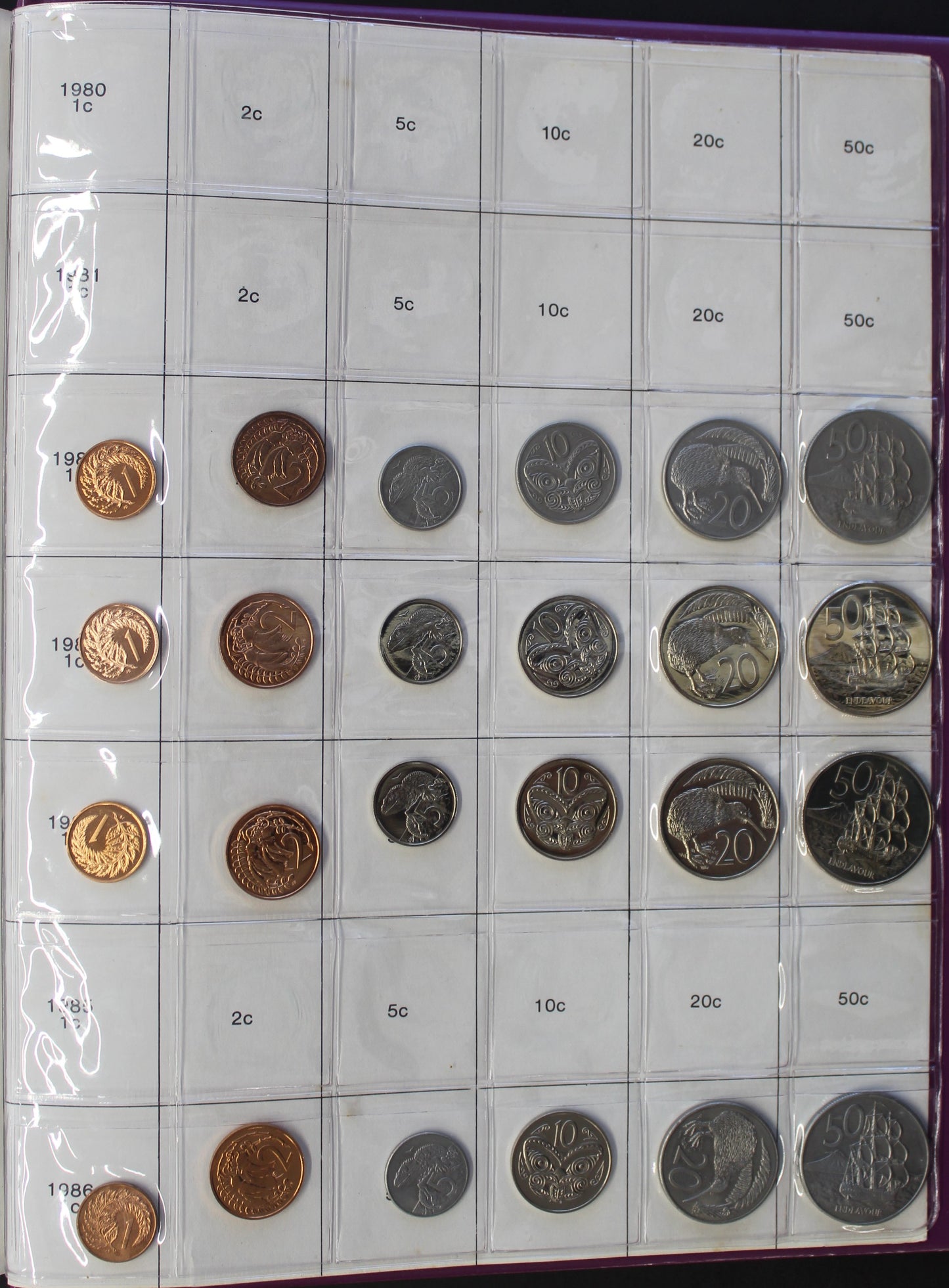 New Zealand 1933 – 1986 Collection Including 1935 Threepence