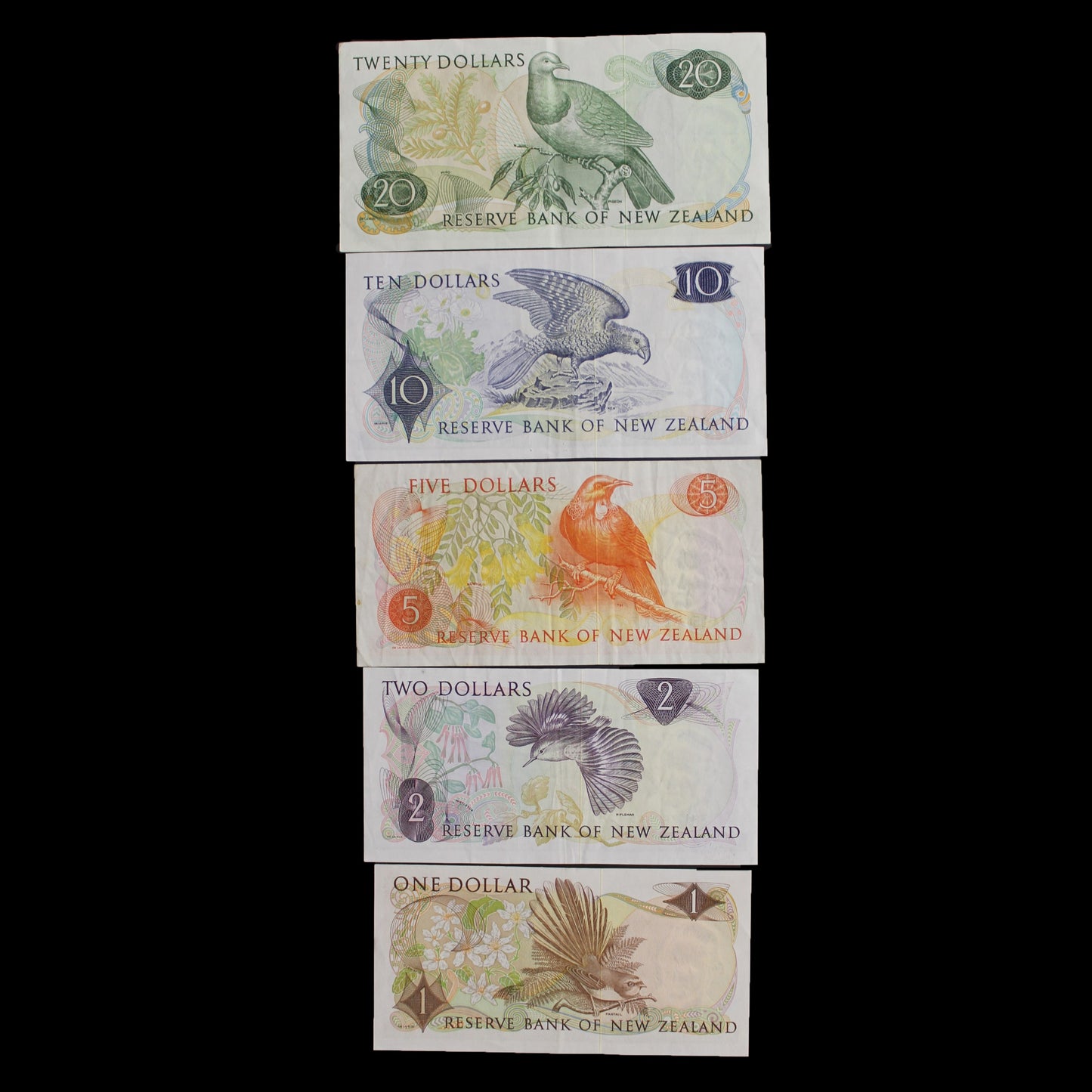 Hardie Type I $1 - $20 Banknote Set