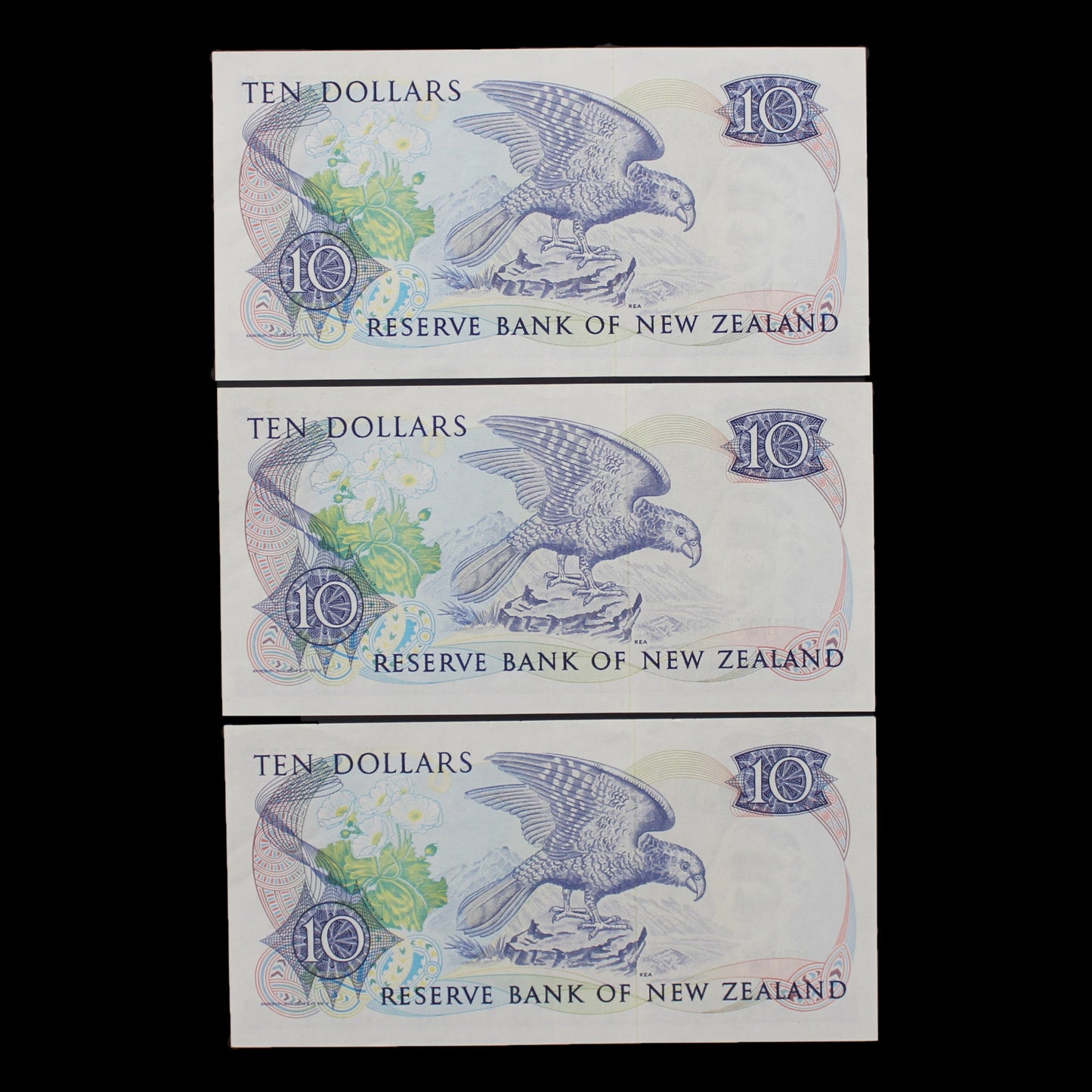 $10 Hardie Type II Consecutive Run Of 3