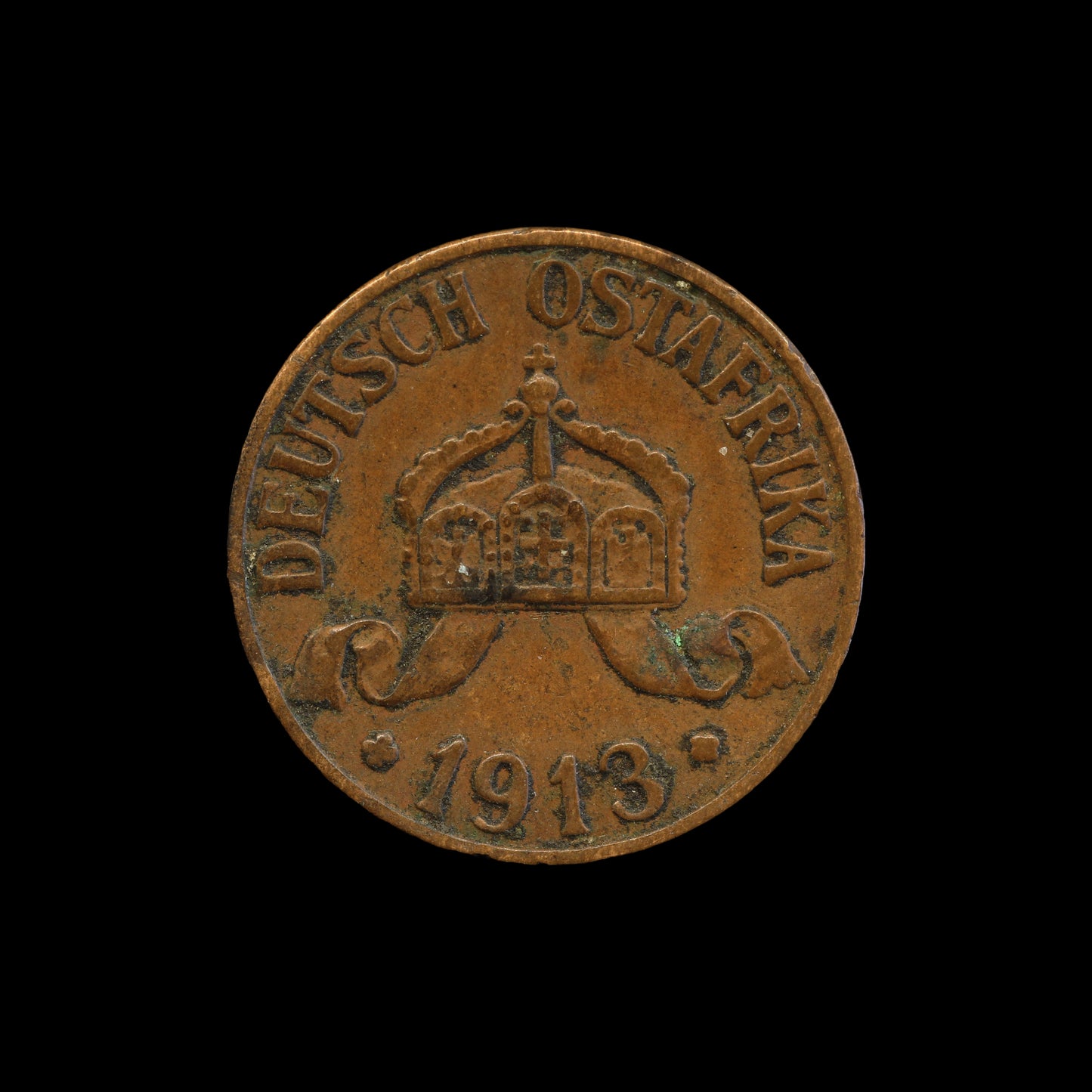 German East Africa 1 Heller 1913A