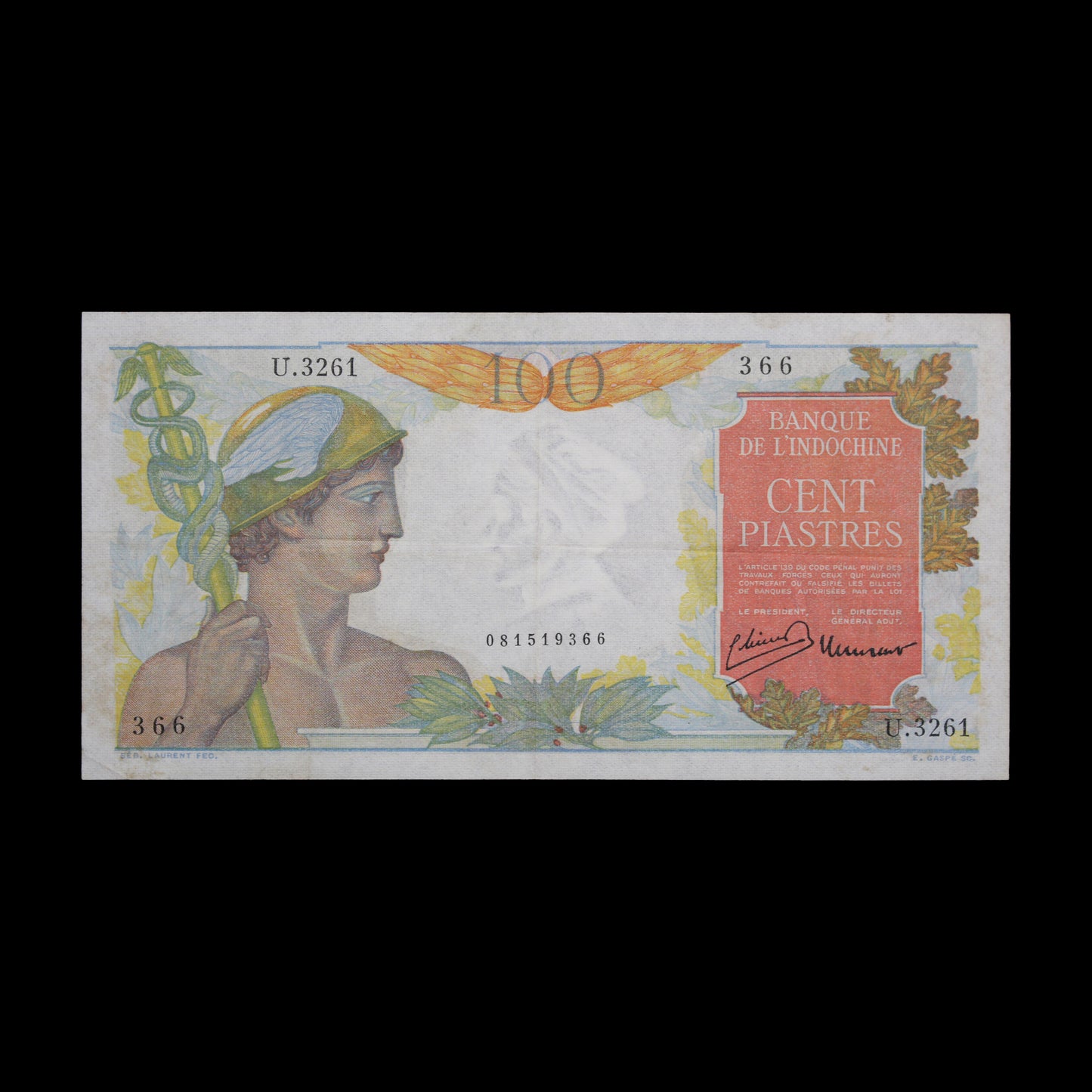 Indo-China 100 Piasres