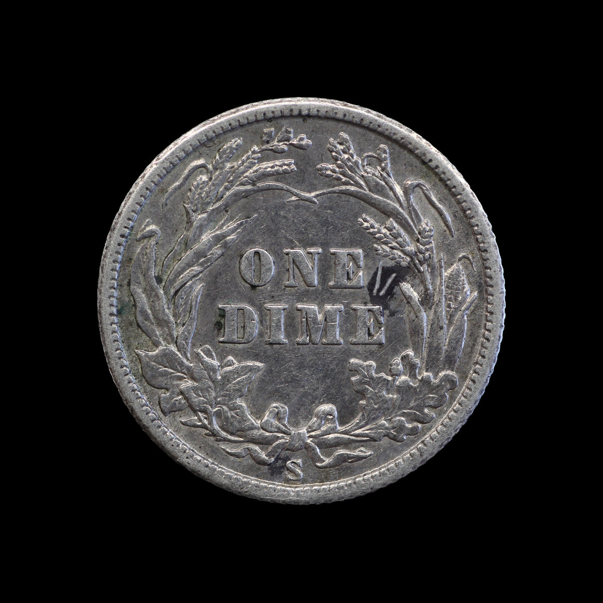 USA Barber Dime 1906-S. gEF