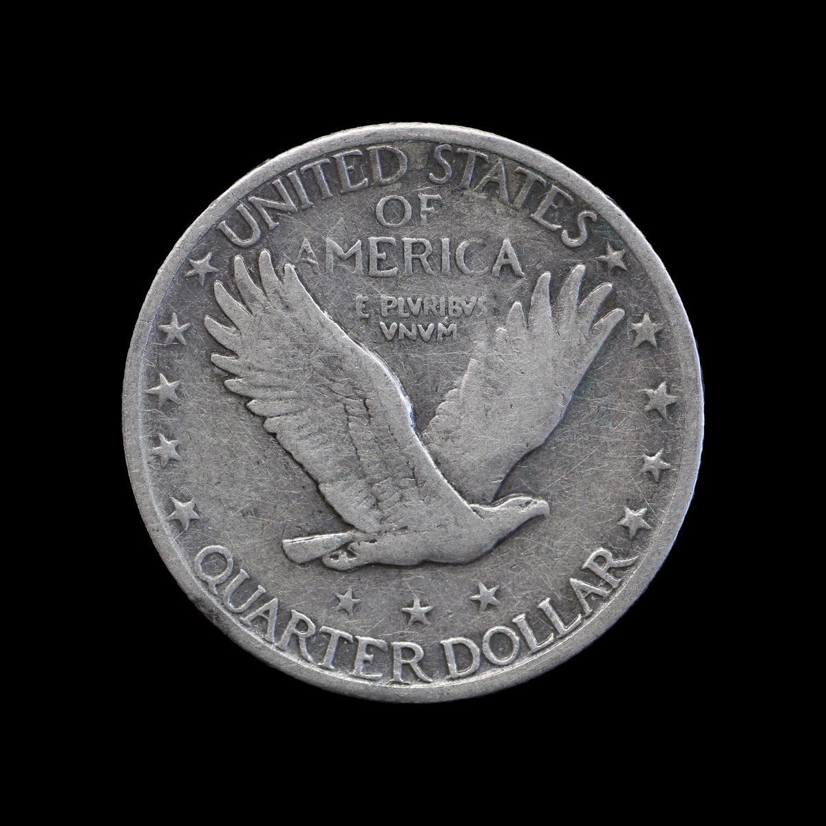 USA Standing Liberty Quarter 1924-S. VG