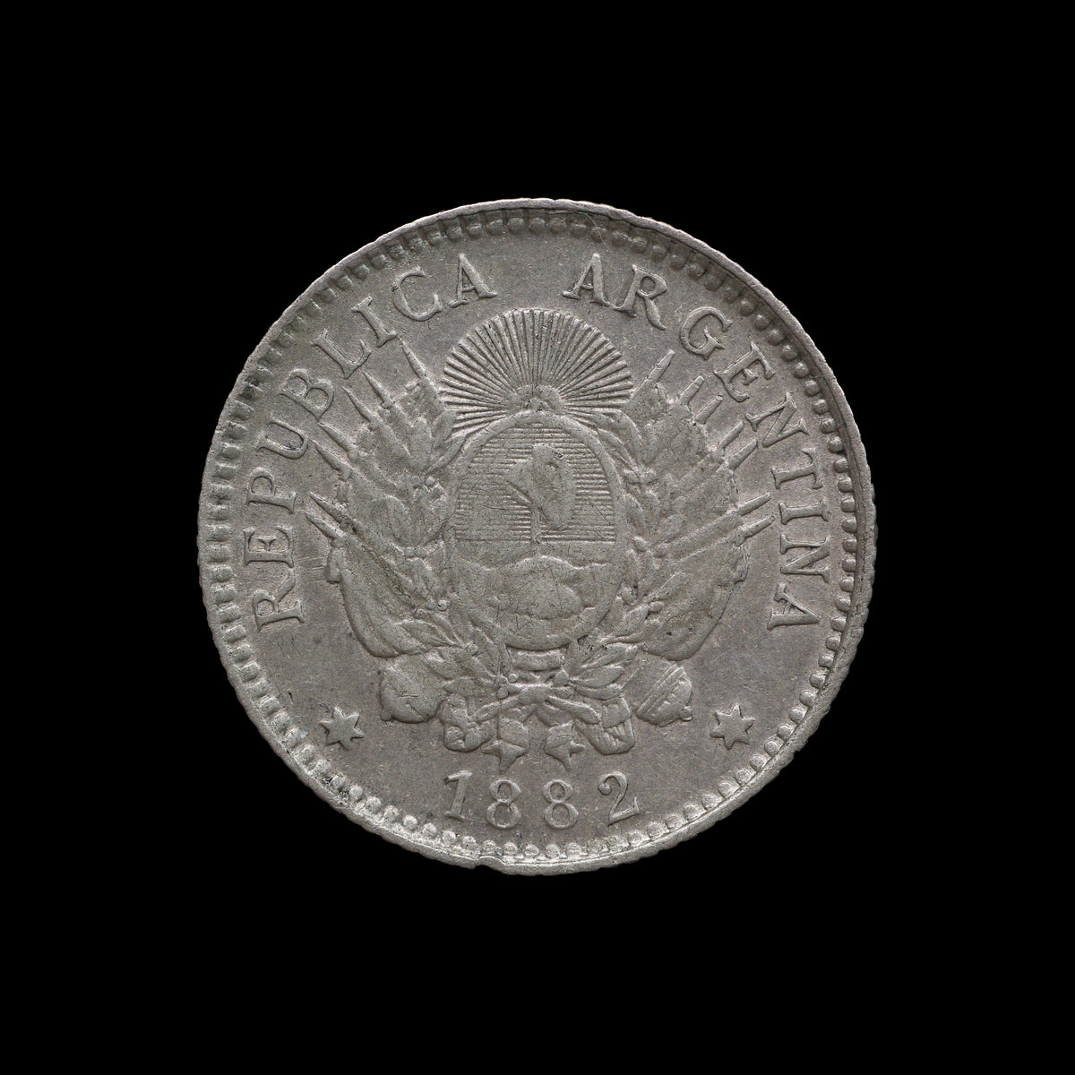 Argentina 10 Centavos 1882. VF