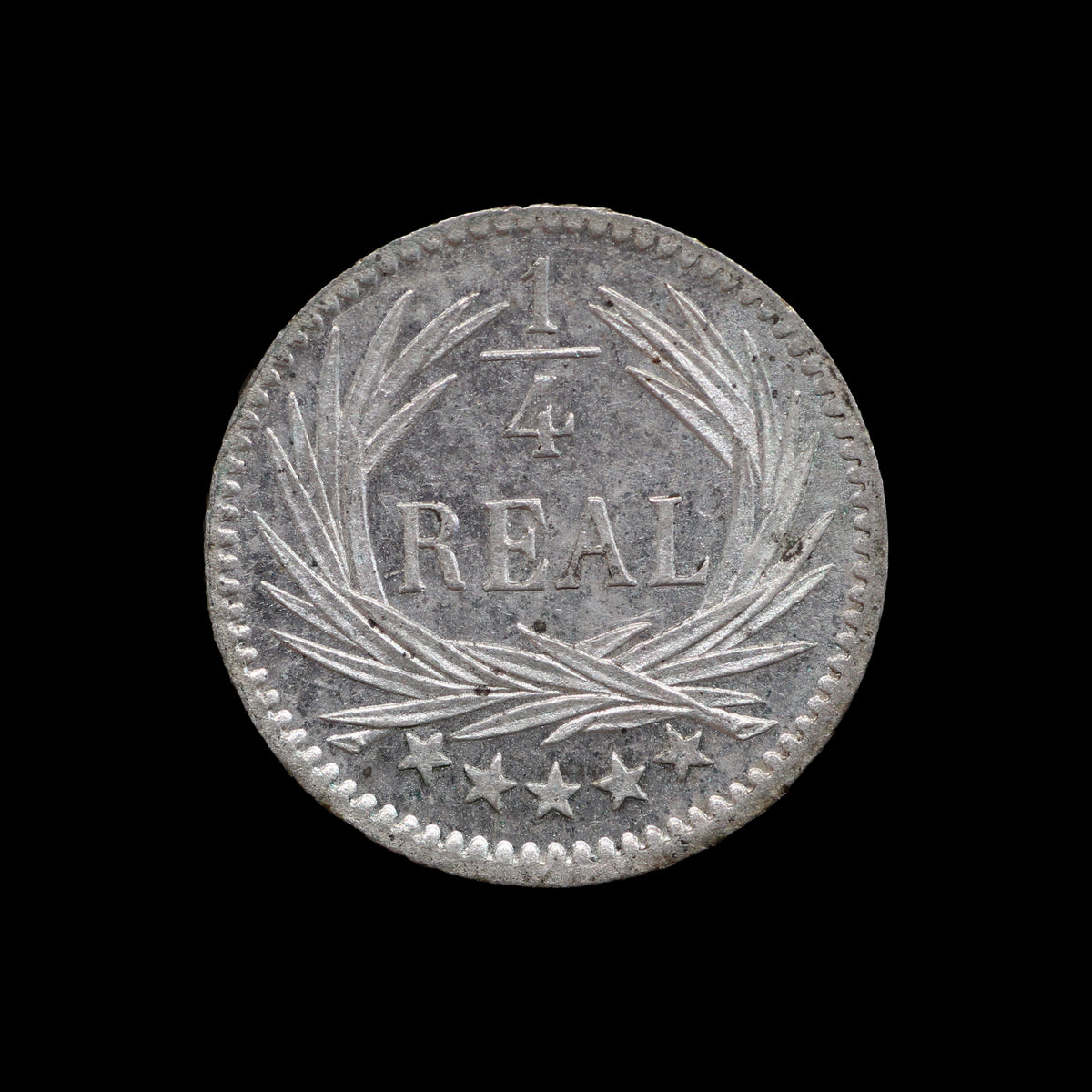 Guatemala ¼ Real 1895. AU