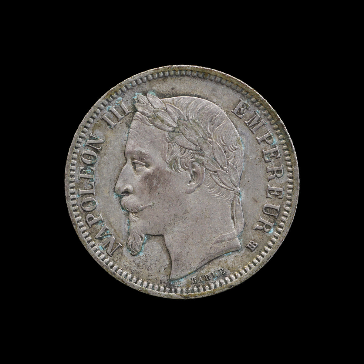 France Napoleon III One Franc 1868