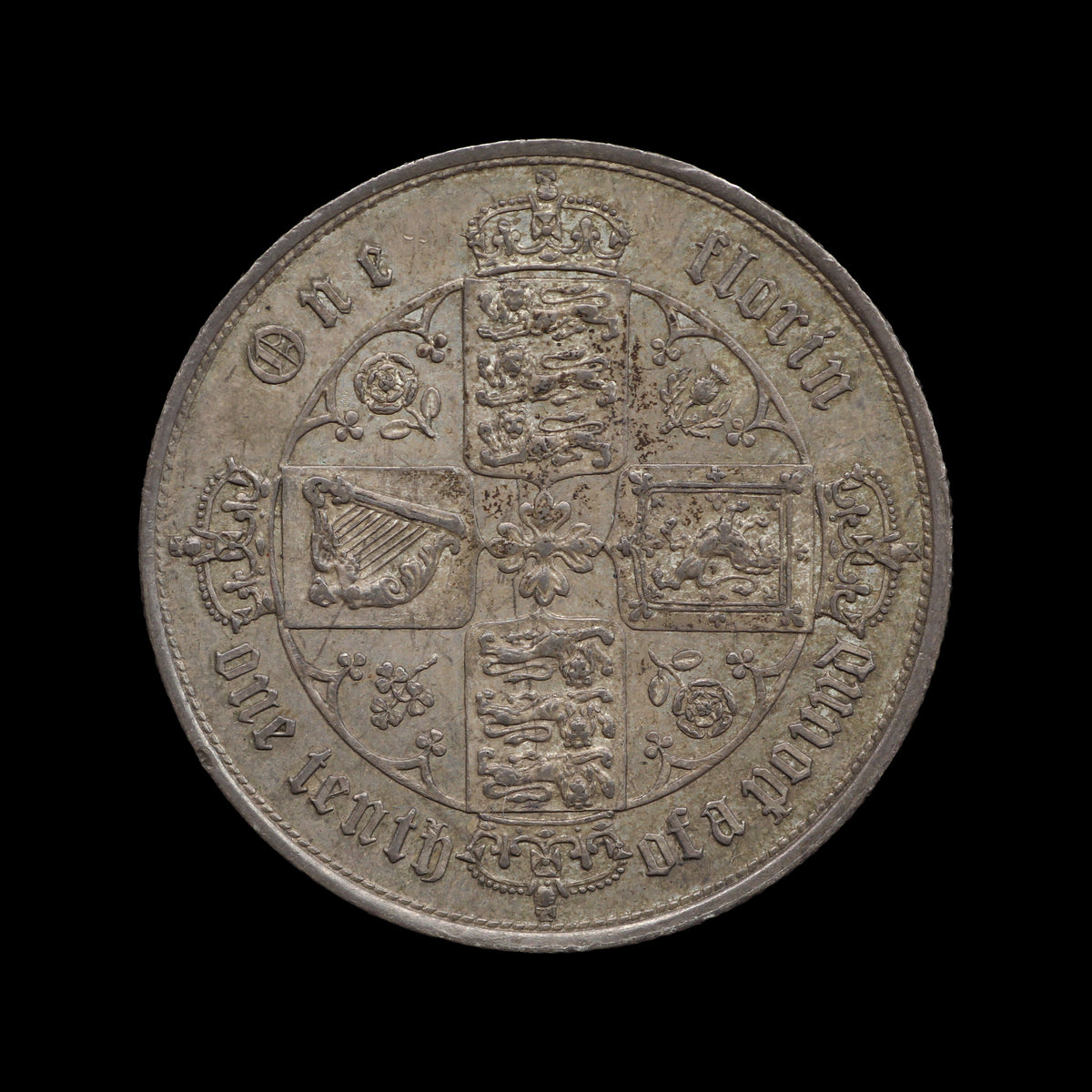 Victoria Gothic Florin 1853. VF