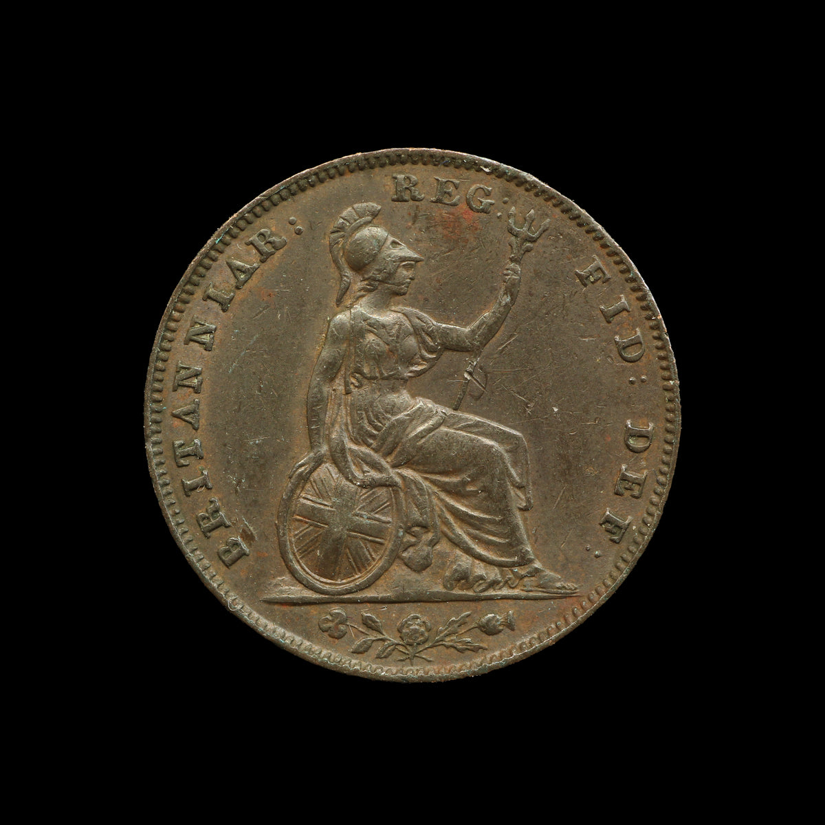 Victoria Farthing 1854. VF