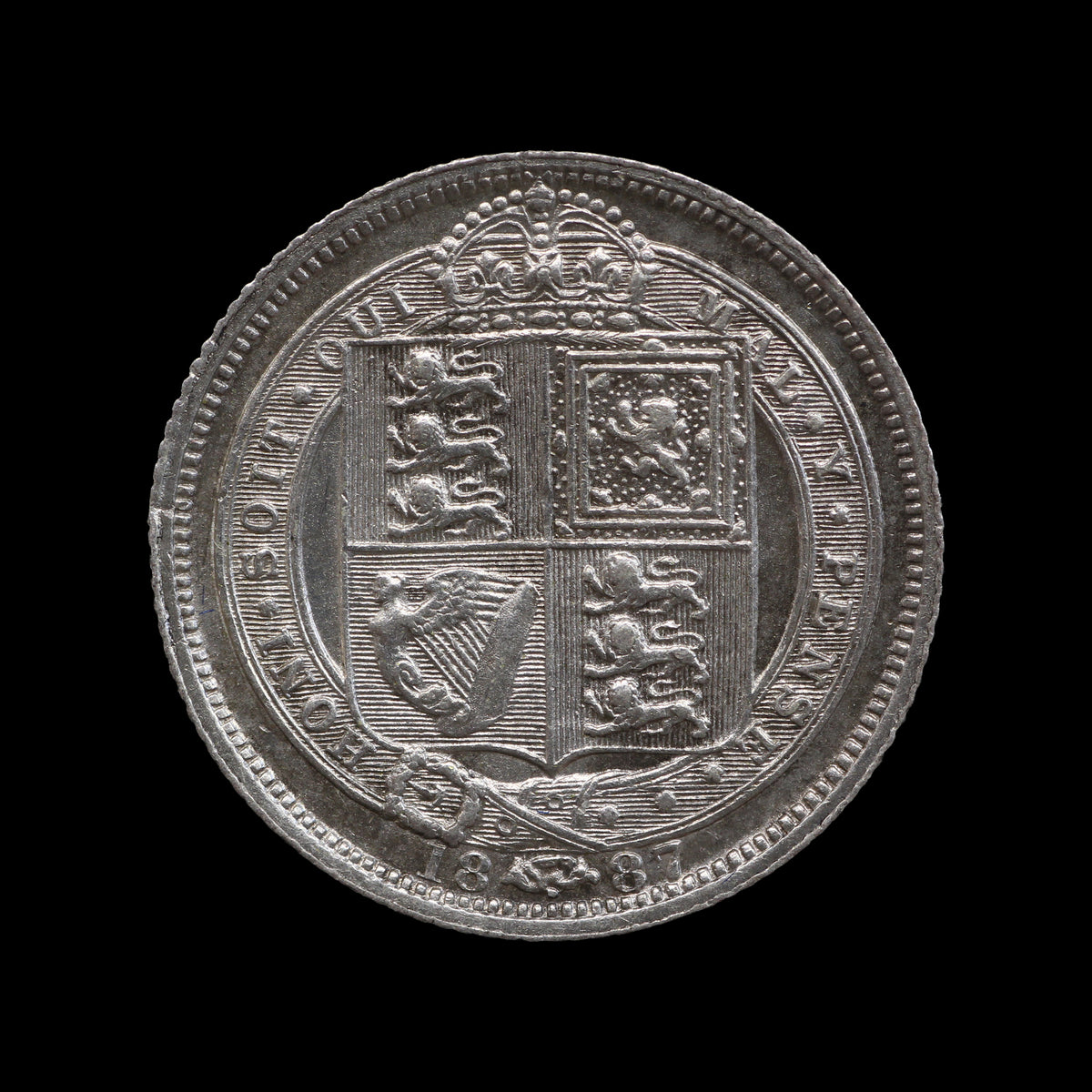 Victoria Sixpence 1887. VF