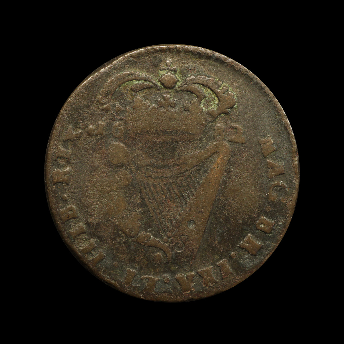 Ireland Charles II Halfpenny 1682
