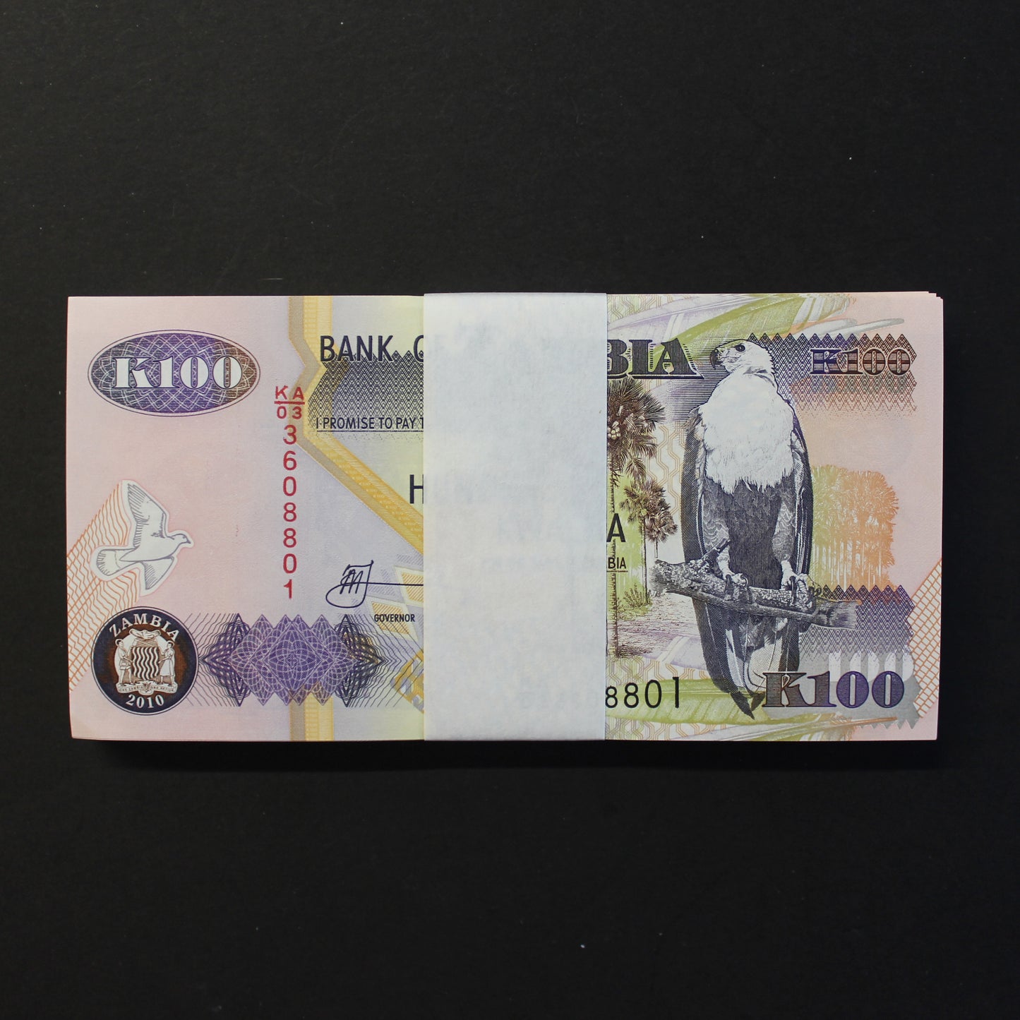 ZAMBIA 2010 100 Kwacha Bundle