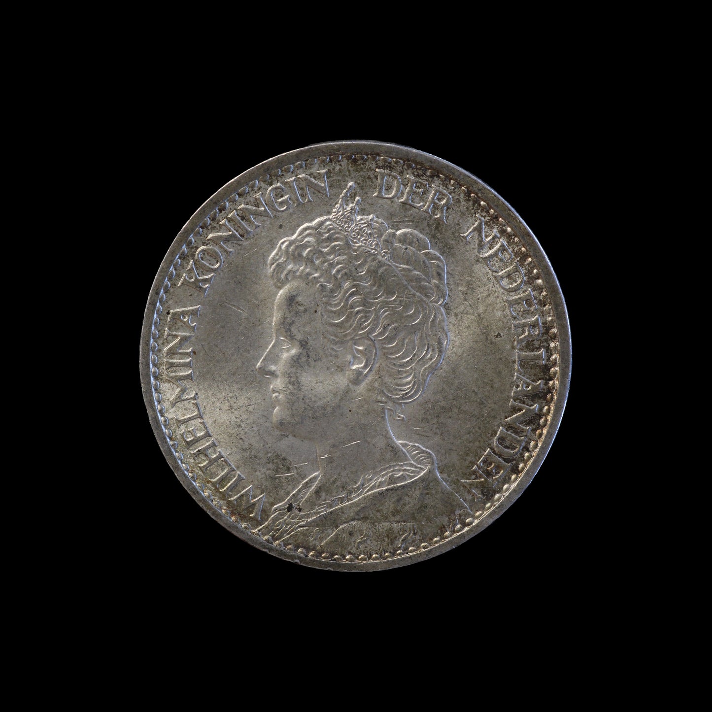 NETHERLANDS GULDEN 1916 EF! KEY DATE!