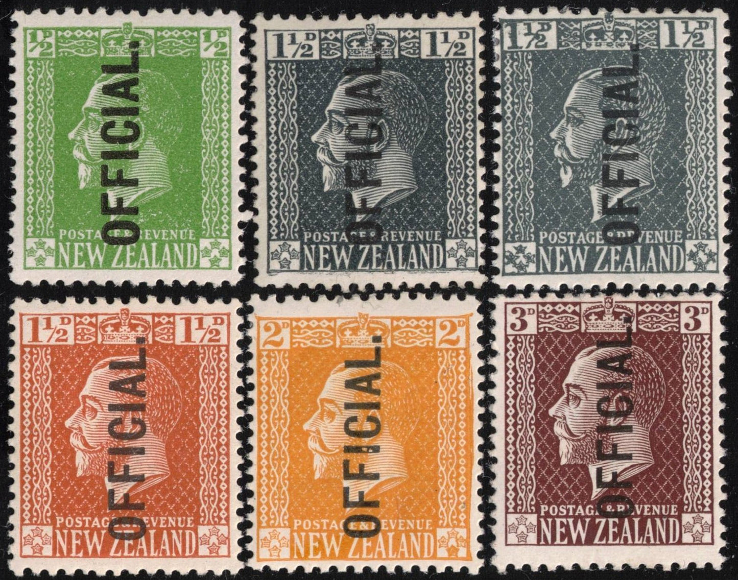 1915 GV surface set of 6