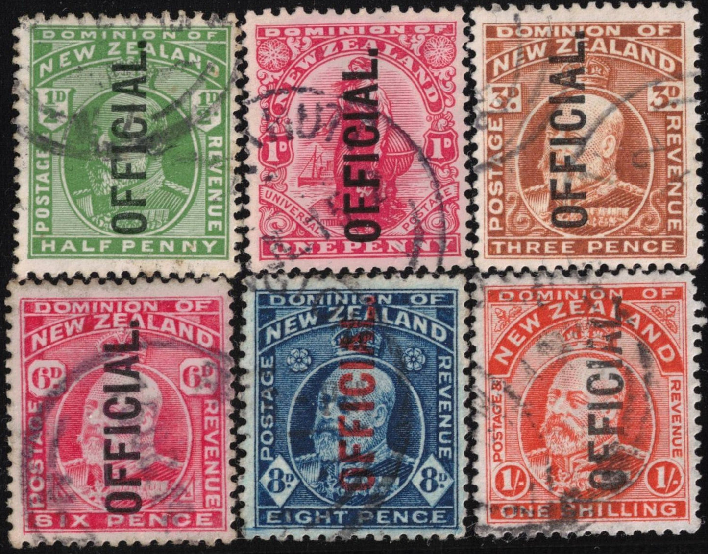 1909 EVII set of 6