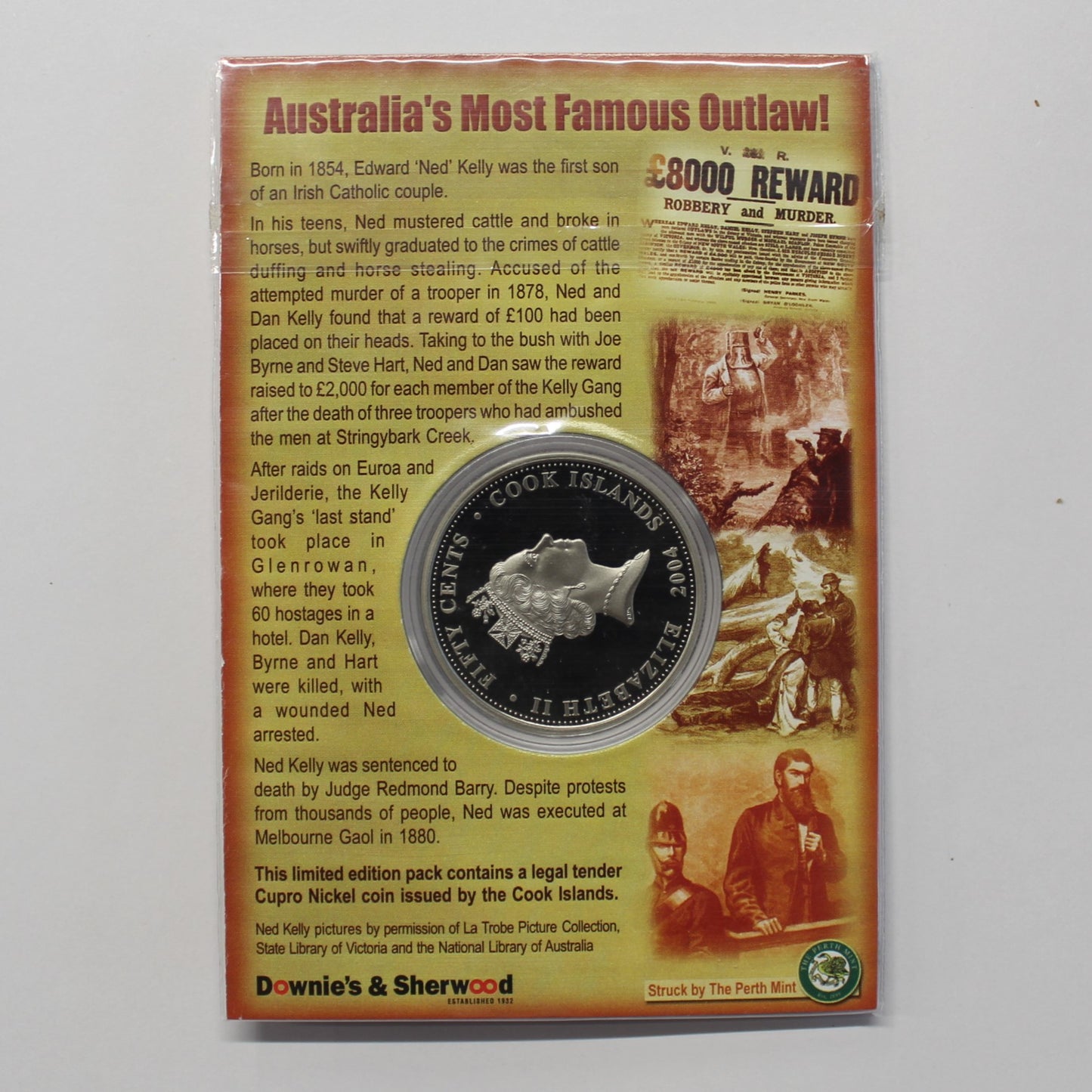 Cook Islands 50 Cent 2004 Ned Kelly