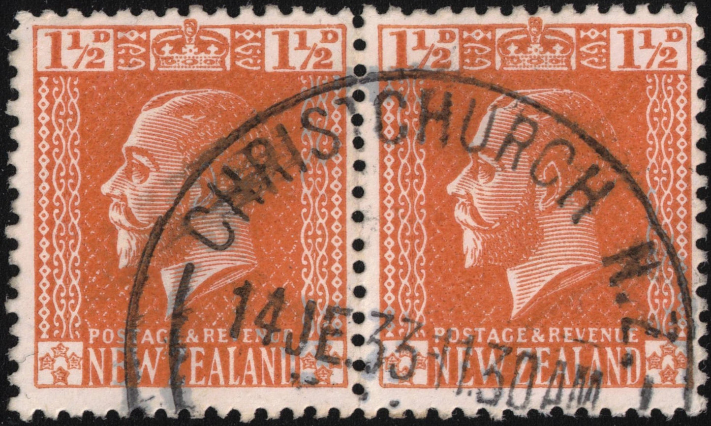 1929 1½d GV orange-brown