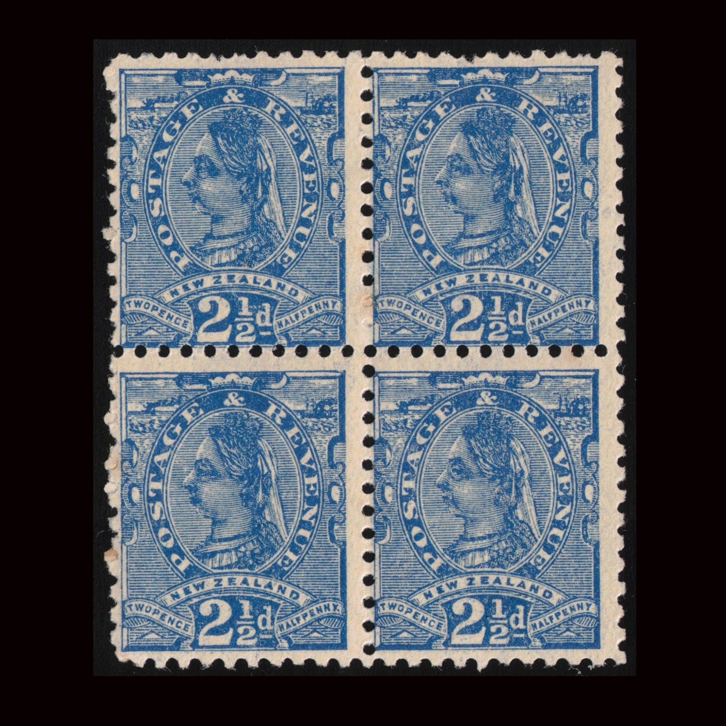 1897 2½d SSF Block of 4