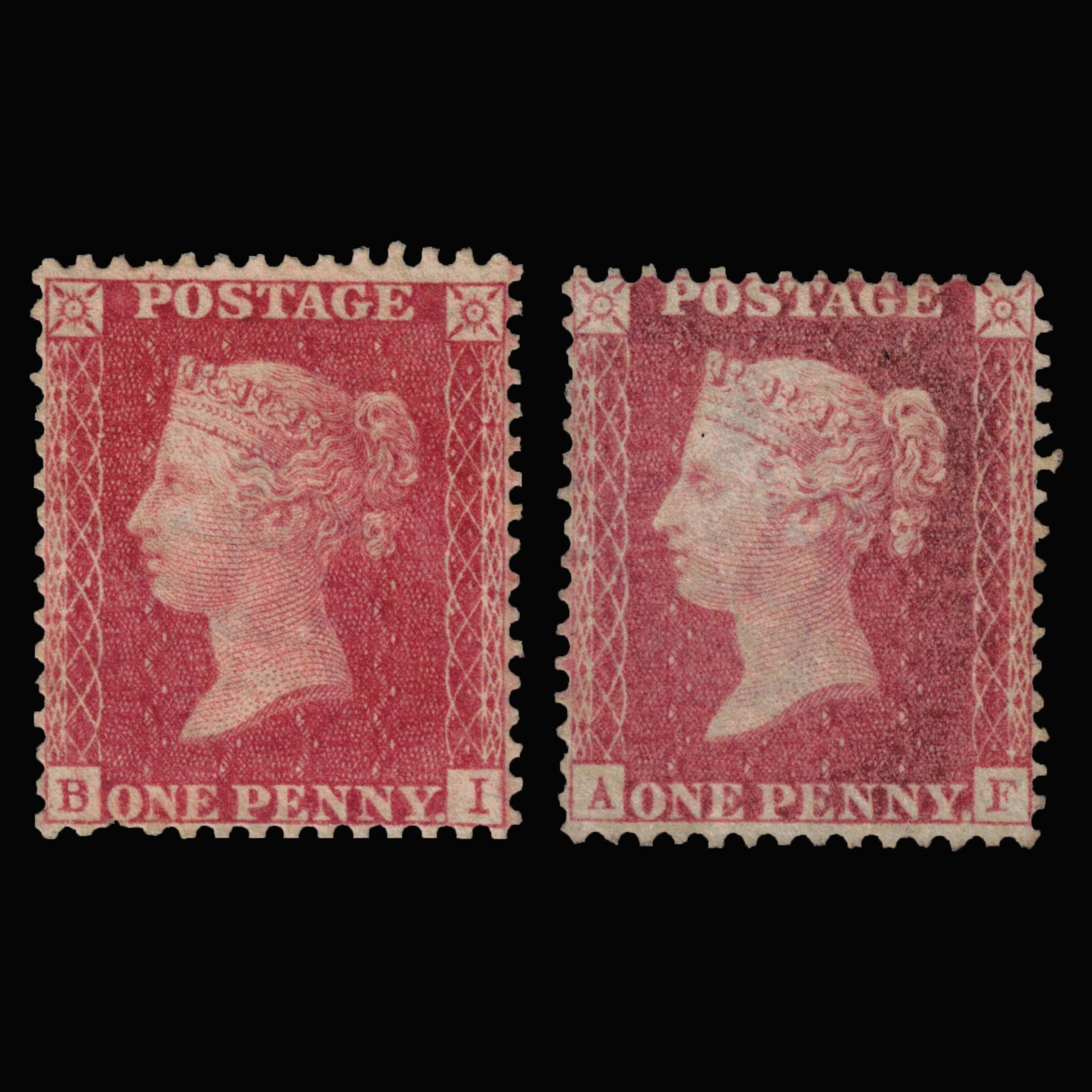 1857 1d Pale Red