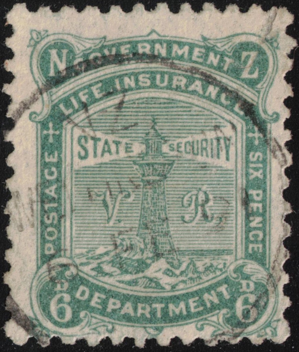 1891 6d green VR