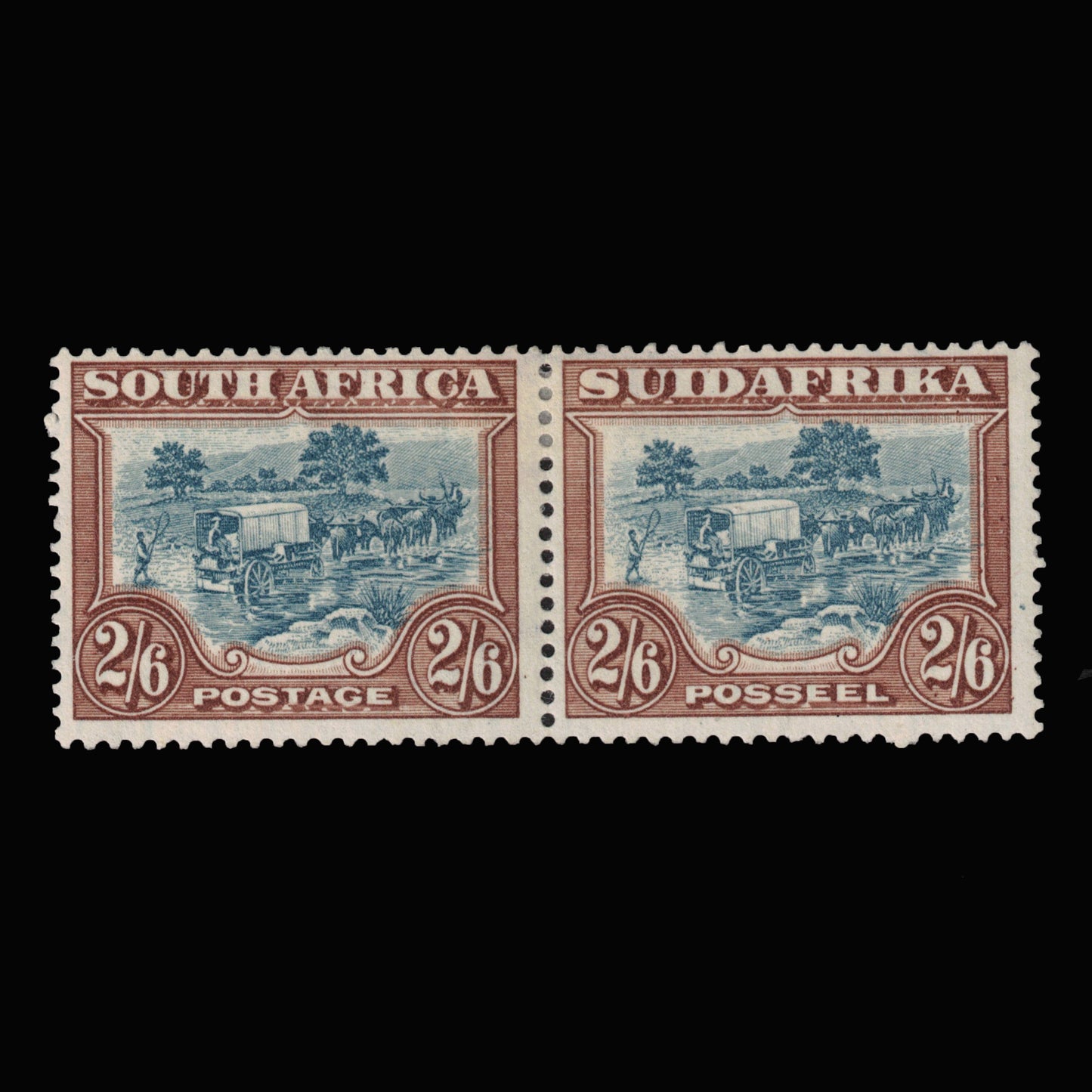 South Africa 1932 2/6d Ox-wagon