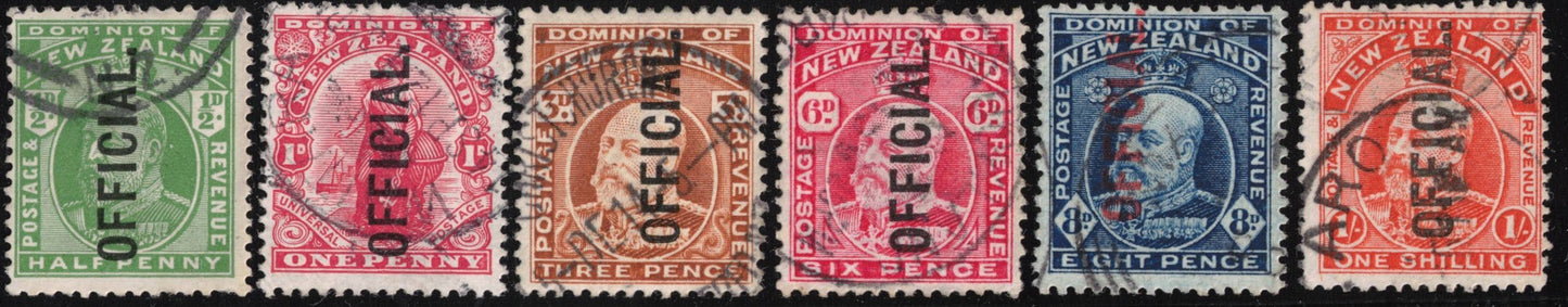 1909 EVII set of 6