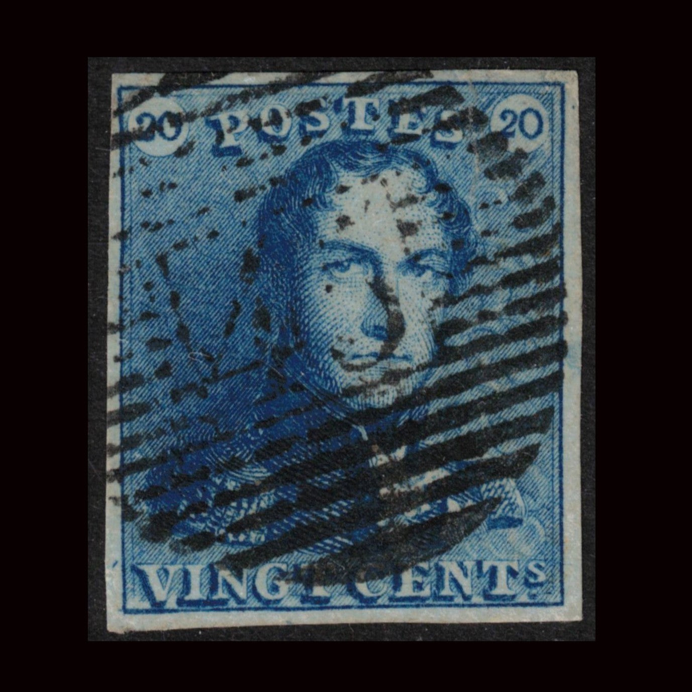 Belgium 1849 20c Epaulettes