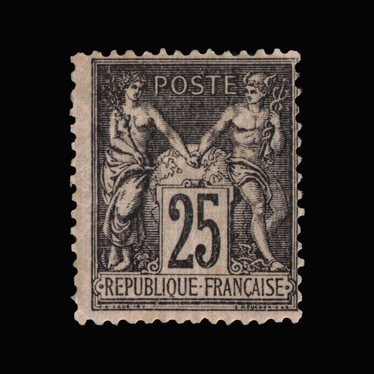 France 1886 25c Peace & Commerce