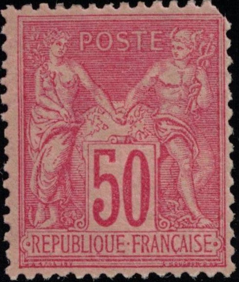 France 1877 50c deep rose