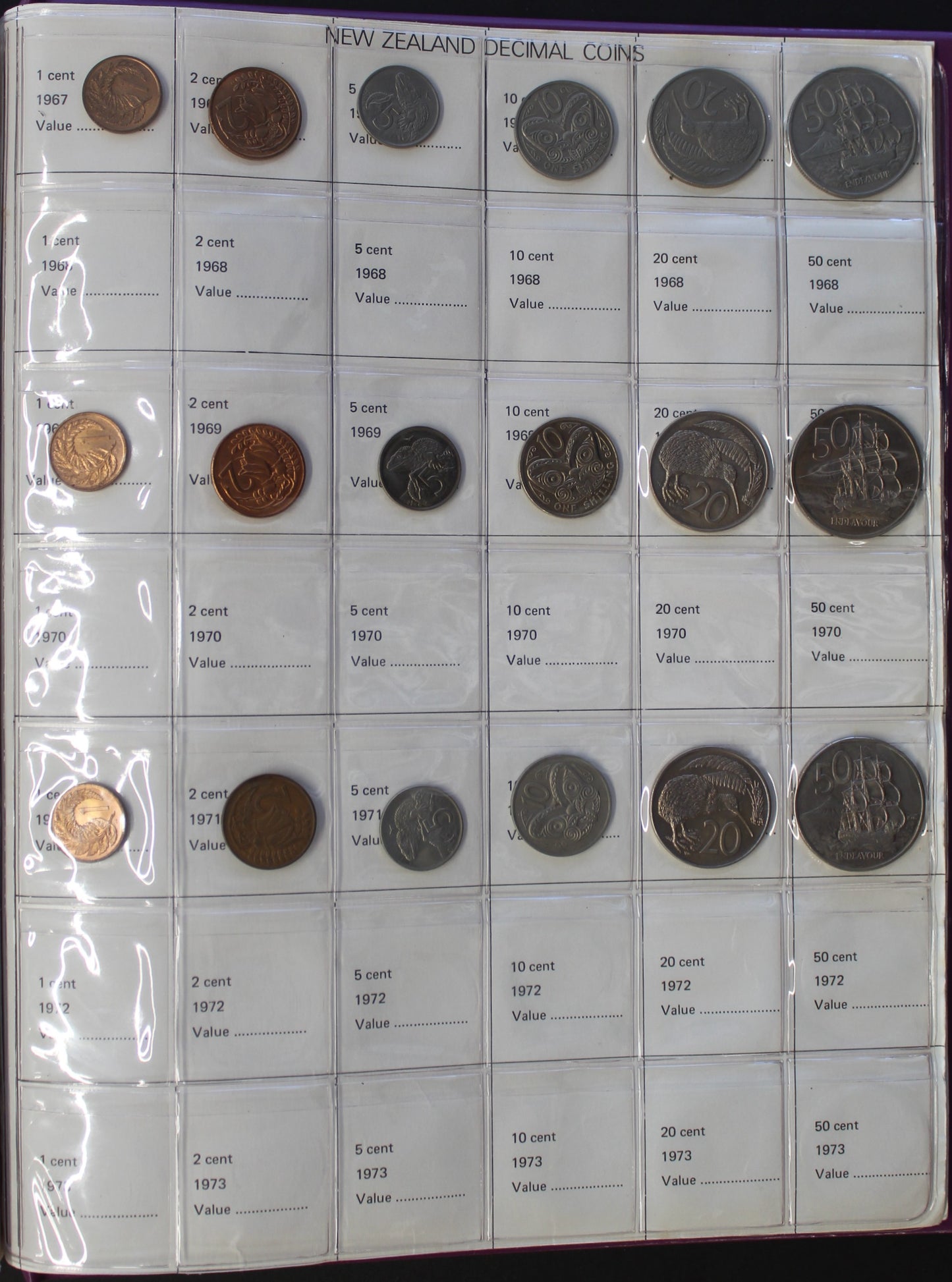 New Zealand 1933 – 1986 Collection Including 1935 Threepence