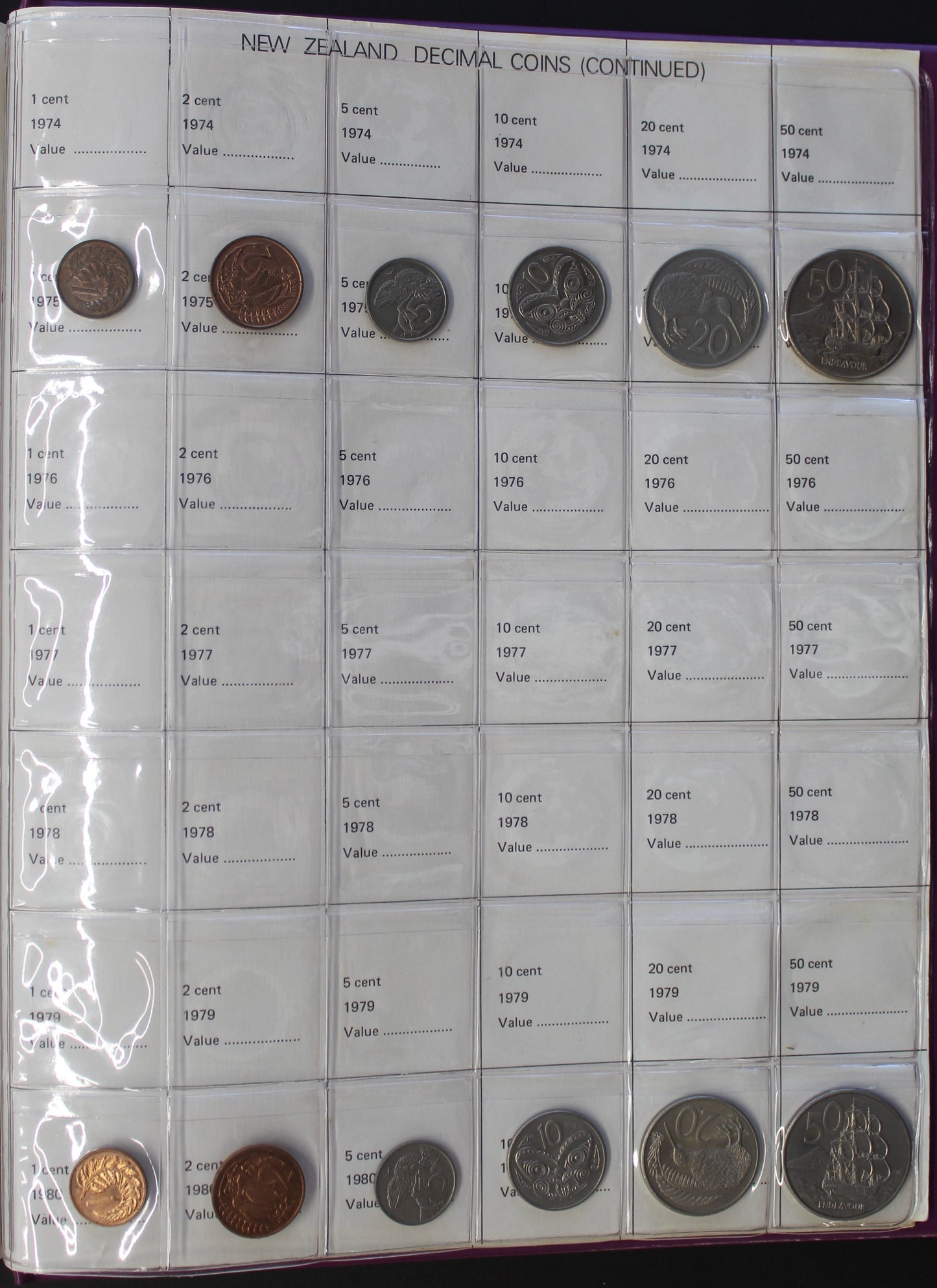 New Zealand 1933 – 1986 Collection Including 1935 Threepence