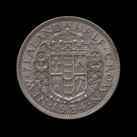 New Zealand 1934 Halfcrown. EF!
