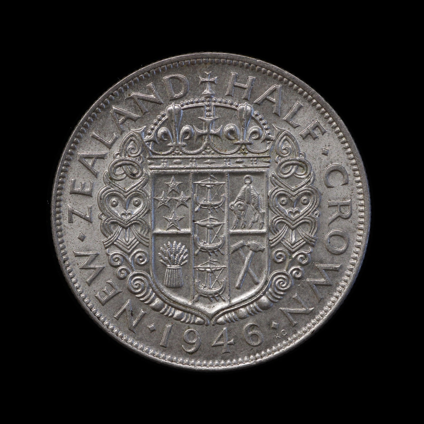 New Zealand 1946 Halfcrown. EF!