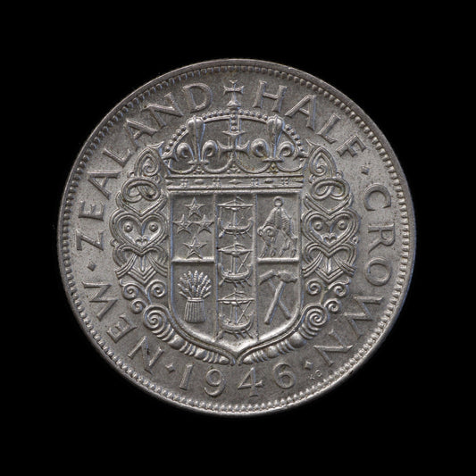 New Zealand 1946 Halfcrown. EF!
