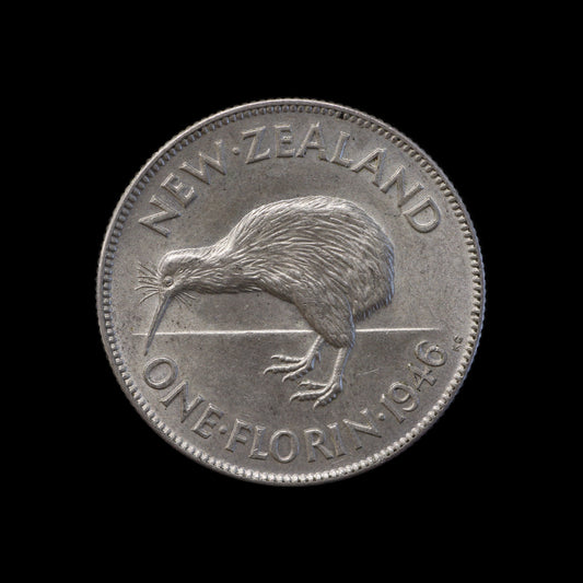 New Zealand 1946 Florin