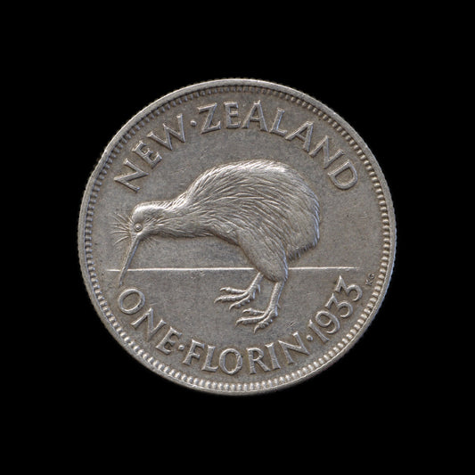 New Zealand 1933 Florin!