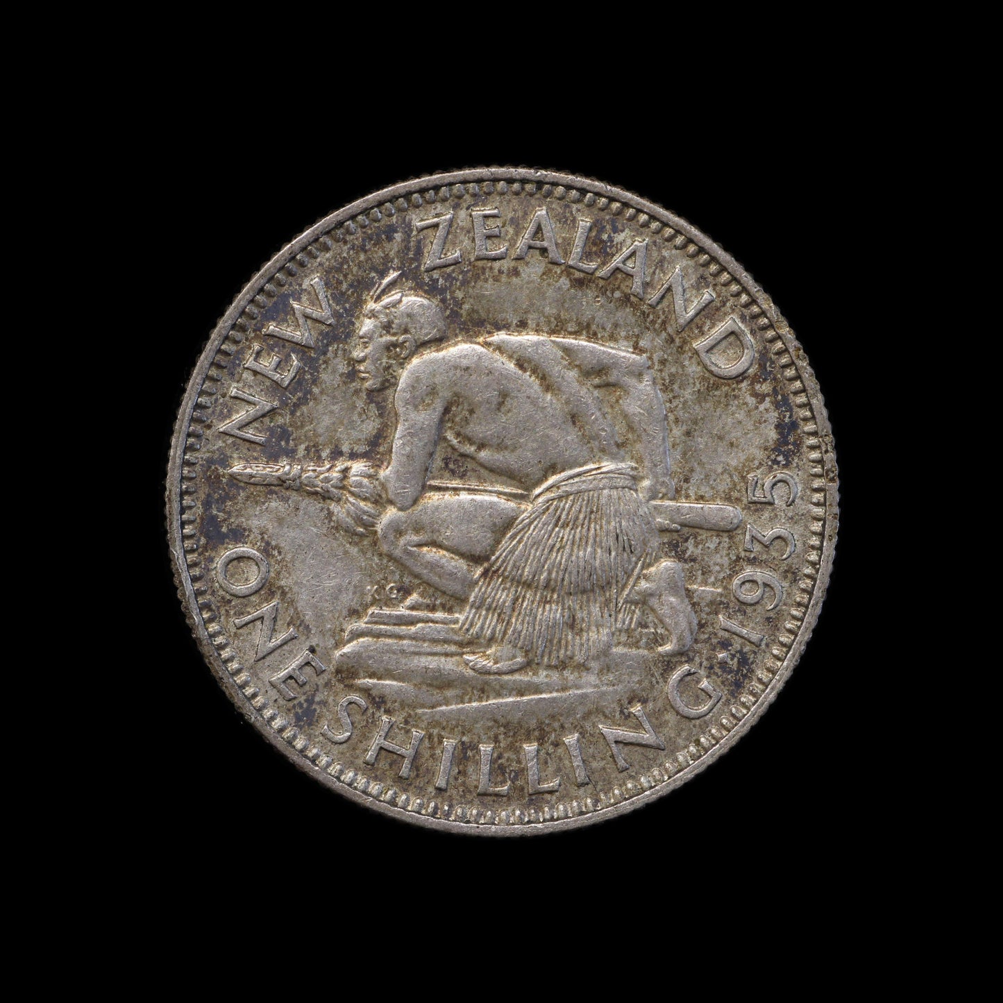 New Zealand 1935 Shilling!