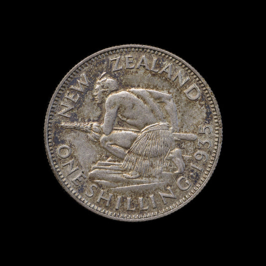 New Zealand 1935 Shilling!