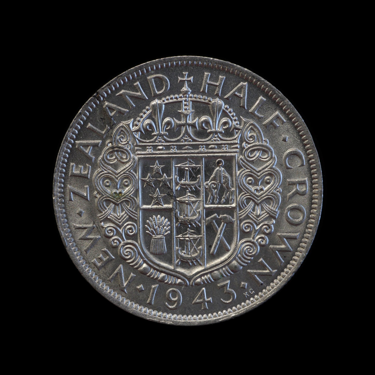 New Zealand 1943 Halfcrown