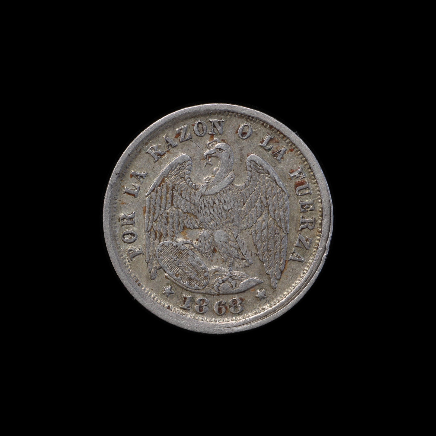 Chile ½ Decimo 1868
