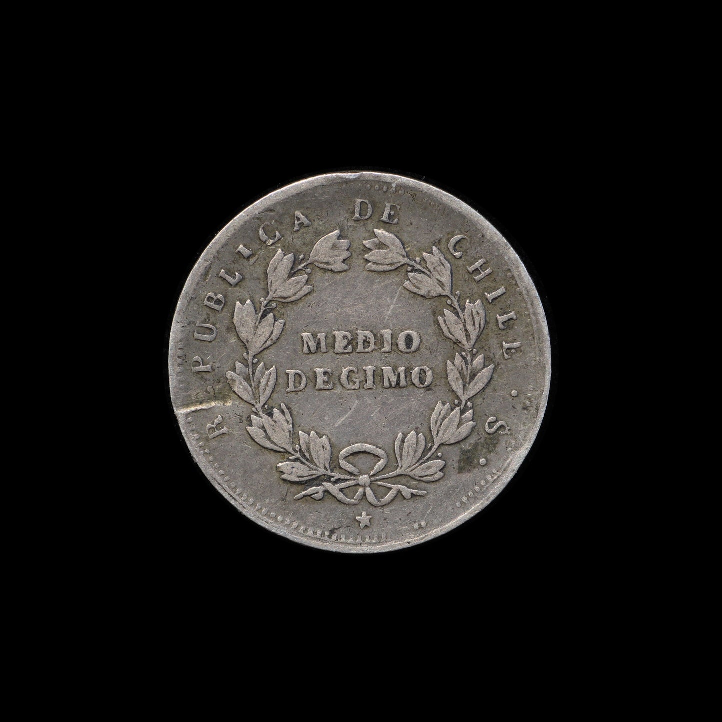 Chile Half Decimo 1856