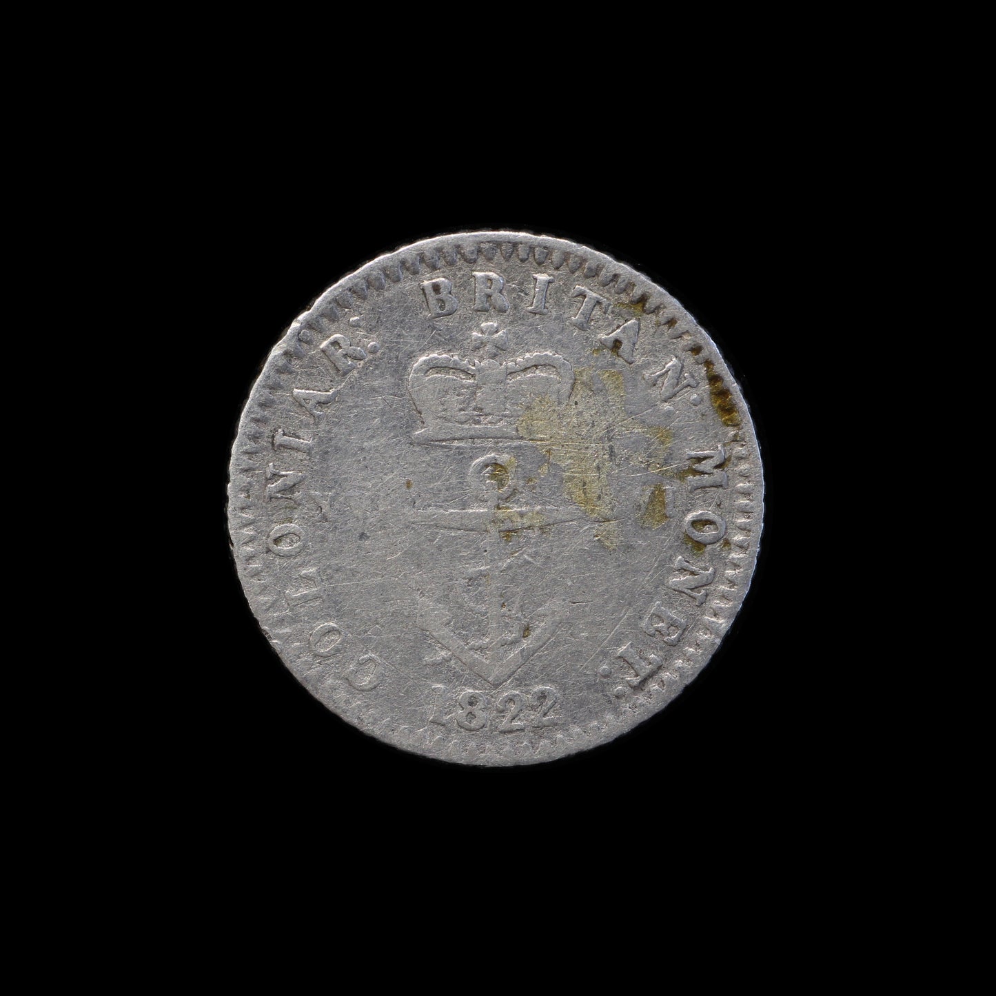 British West Indies 1/16 Dollar 1822