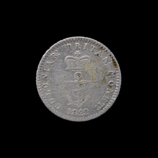 British West Indies 1/16 Dollar 1822
